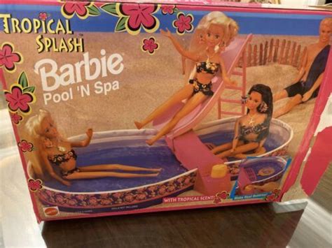 Vintage Barbie S Tropical Splash Barbie Pool And Spa 1994 4620275814