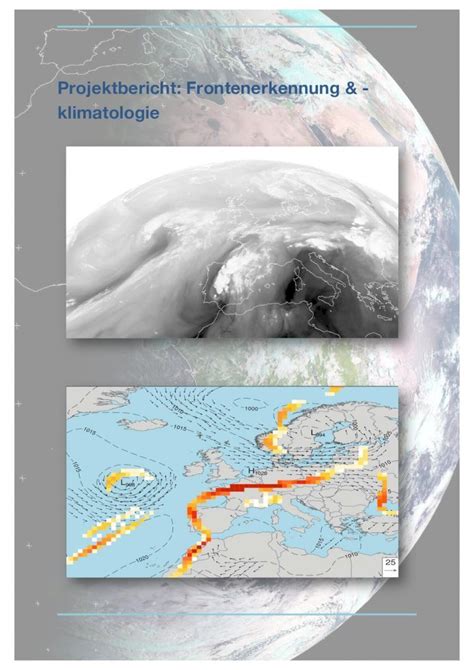 Pdf Projektbericht Frontenerkennung Klimatologie Erstellen