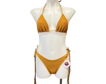 Nude Triangle Bikini Etsy