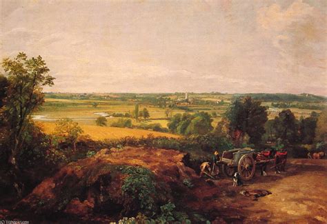 Museu De Reproduções De Arte Vista de Dedham por John Constable 1776