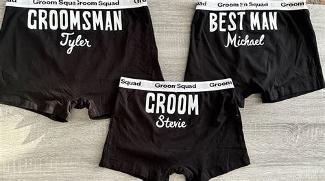 Groom Squad Undies Personalised Undies For Groomsmen Best Man