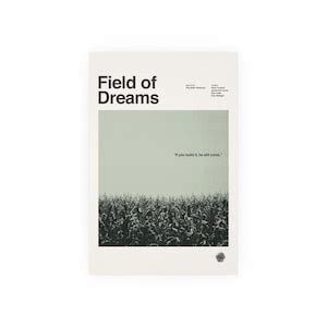 Field of Dreams Movie Poster Mid-century Inspired - Etsy