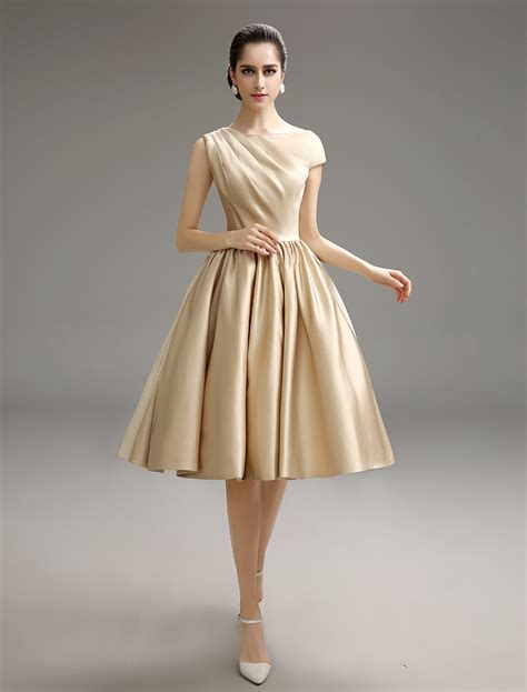 Tea Length Champagne Dress Atelier Yuwaciaojp