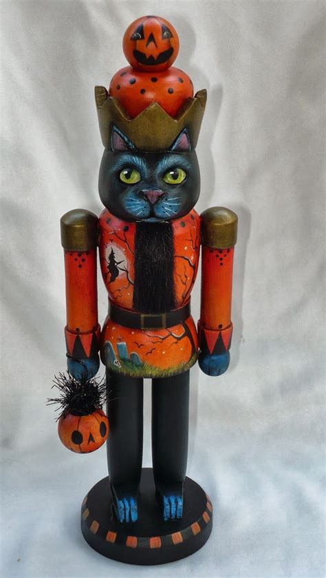 Magic Brush Studio Ooak Halloween Black Cat Nutcracker On E Bay Now