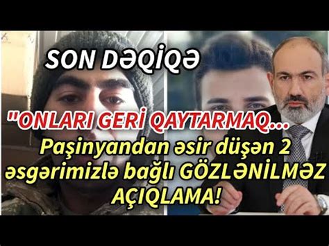 SON DEQIQE PAŞİNYANDAN ŞOK AÇIQLAMA XEBERLER XEBER 2023 YouTube