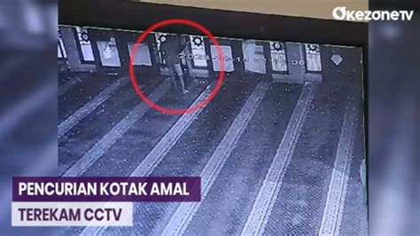 Pencurian Kotak Amal Khusus Yatim Piatu Di Depok Terekam Cctv Video