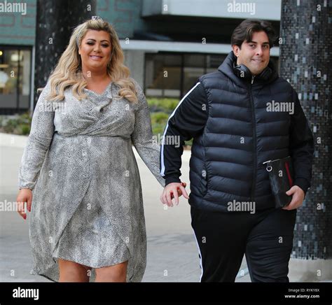 Gemma Collins and James Argent outside ITV Studios Featuring: Gemma Collins, James Argent Where ...