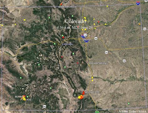 Satellite Imagery Of Colorado Fires Wildfire Today