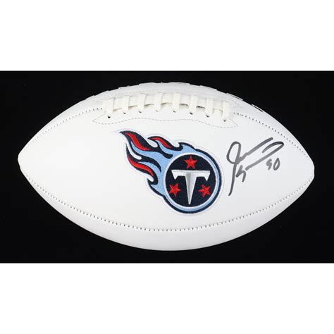 Jevon Kearse Signed Titans Logo Football (Schwartz) | Pristine Auction