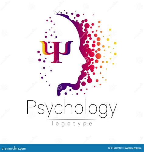 Modern Head Logo Of Psychology Profile Human Stock Vector