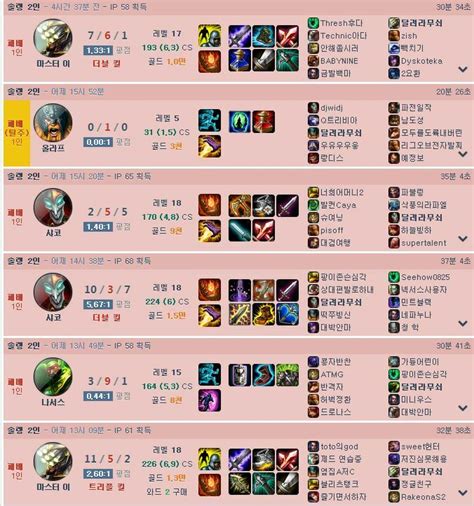 리그오브레전드 인벤 12판 연속 20분에 20킬 나오는 게임 Lol 인벤 자유 게시판구