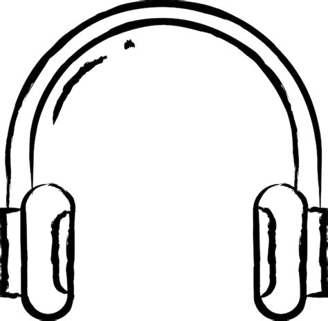 Premium Vector Headphones Hand Drawn Vector Illustration