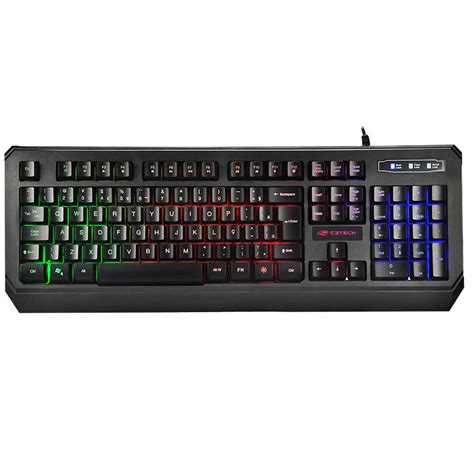 Teclado C Tech Gamer Ilumina O Preto Kg Bk Francavirtual