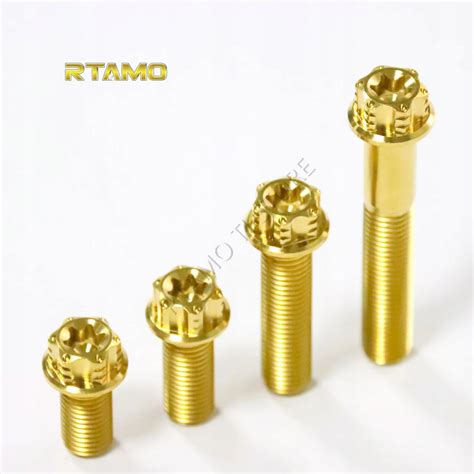 A22738 Motorcycle Titanium Bolts Torx Flanged Race Spec Head Screws