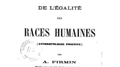 Défenseur De La Race Noire Anténor Firmin 1850 1911 Mémoire Dun