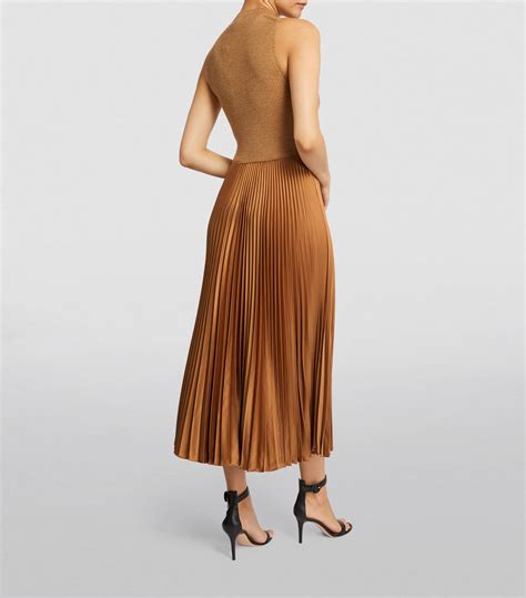 Polo Ralph Lauren Pleated Skirt Midi Dress Harrods US