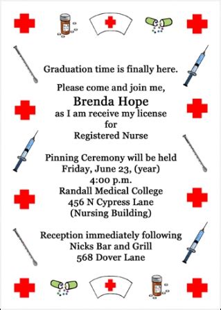 Nurse Pinning Ceremony Invitations, Nursing Pinning Ceremony Announcements, Pinning Ceremony ...