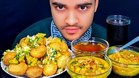 Asmr Eating Fuchka Pani Puri Golgappa Chotpoti Mukbang Street