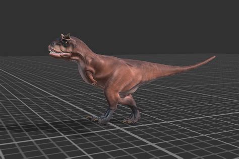 3d Model Carnotaurus Vr Ar Low Poly Cgtrader