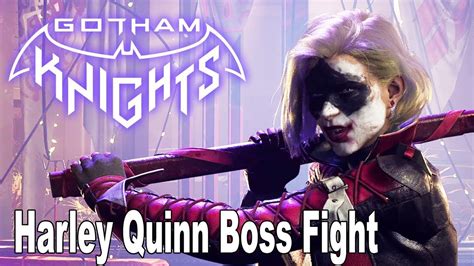 Gotham Knights Red Hood Vs Harley Quinn Boss Fight Youtube