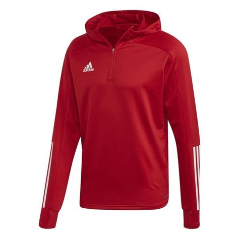 adidas Trainingsjacke Condivo 20 Hood Rot Weiß unisportstore de