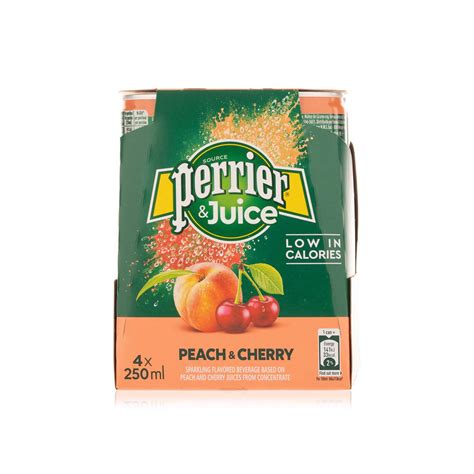 Perrier Juice Peach Cherry Slim 250ml Spinneys UAE