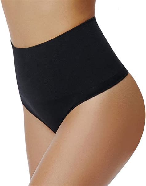 Tanga De Cintura Alta Shapewear Para Mujeres Control De Barriga Tanga