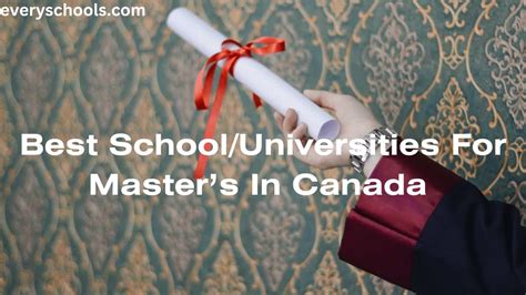 10 Best Universities For Masters In Canada 2024 Every Schools