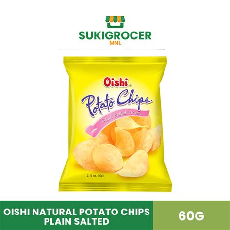 Oishi Natural Potato Chips Plain Salted 60g