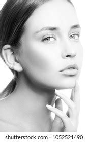 Beauty Caucasian Model Girl Nude Makeup Stock Photo 1052521490 Shutterstock
