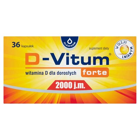 D Vitum forte 2000 j m witamina D dla dorosłych x 36 kaps niedobór