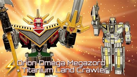 Orion Omega Megazord Titanium Land Crawler Toy Review Power Rangers