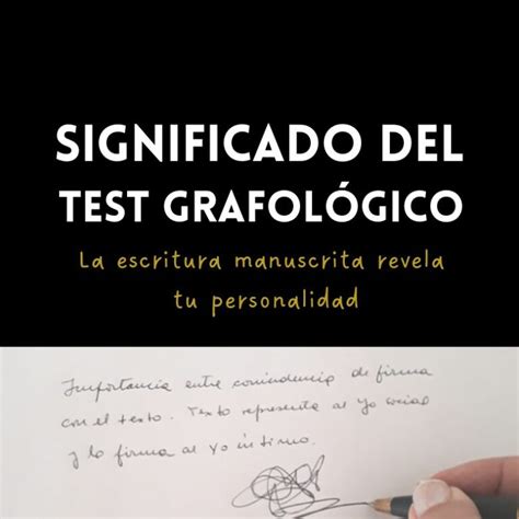 Grafolog A Test Grafolog A Y Personalidad