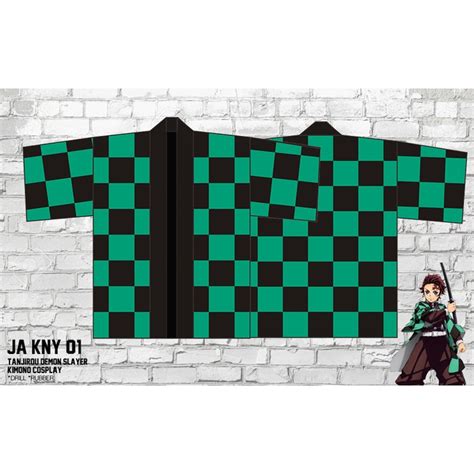 Jual Kimono Haori Anime Kimetsu No Yaiba Tanjiro Cosplay Demon Slayer