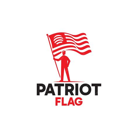 Premium Vector | Patriot flag logo and sign design