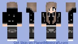 Hoodie Girl Minecraft Skin