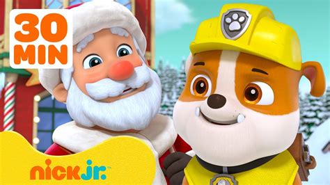 Rubble S Best Holiday Rescues W Paw Patrol Chase And Skye 30 Minute Compilation Rubble