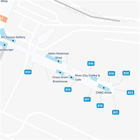 Boise Airport Concourse B Map And Guide