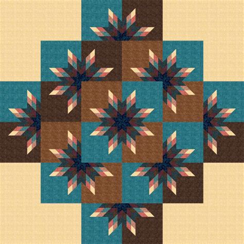 The Goodnight Star Blue Brown The Goodnight Star Quiltster