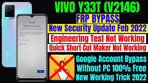 Vivo Y T V Frp Bypass New Security Update All Vivo