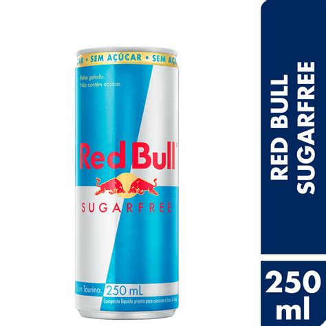 Red Bull Sugarfree Bebida Energética Lata 250ml Supernossoemcasa