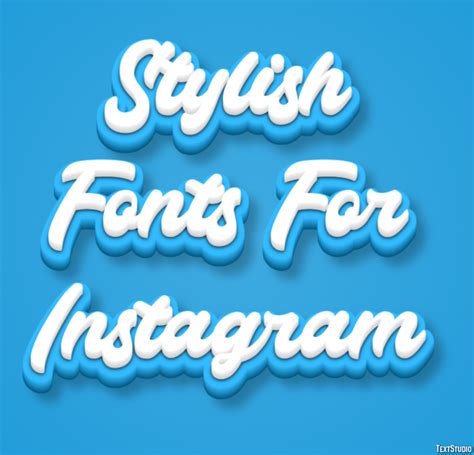 Stylish Fonts For Instagram Text Effect and Logo Design Font