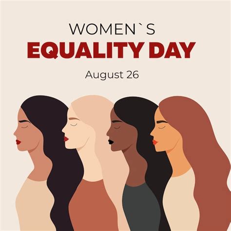 Premium Vector Women S Equality Day Card