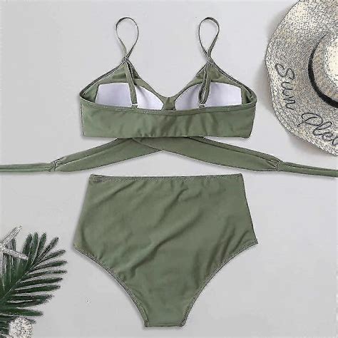 2024 Newbikiniwomen High Waisted Vintage Swimsuit High Waisted Bikini