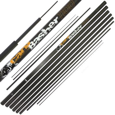 Carp Basher 11m Carbon Carp Pole With Spare Top 3 NGT Fishing