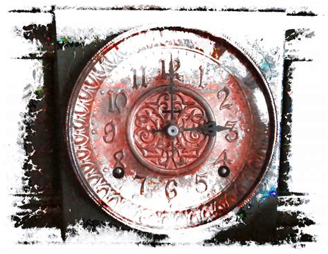 Grunge Vintage Clock Free Stock Photo - Public Domain Pictures