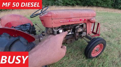 Massey Ferguson 50 Diesel Busy On The Hay Farm Youtube