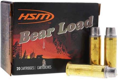 Hsm 45c7n20 Bear Load 45 Colt Lc P 325 Gr Wide Flat Nose Wfn 20 Bx