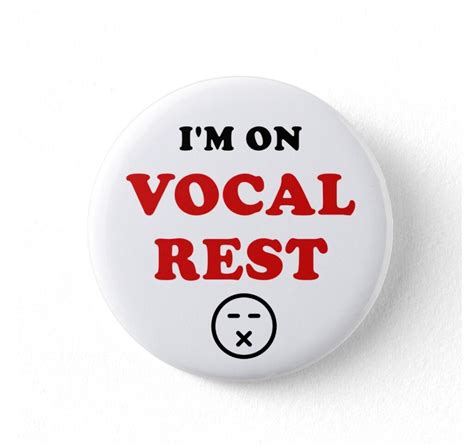 Vocal Rest Badge Shop Artistic Sports Physiotherapy