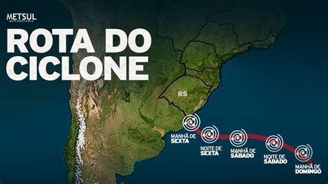 Veja A Rota Do Ciclone Extratropical Que Se Forma Nesta Sexta